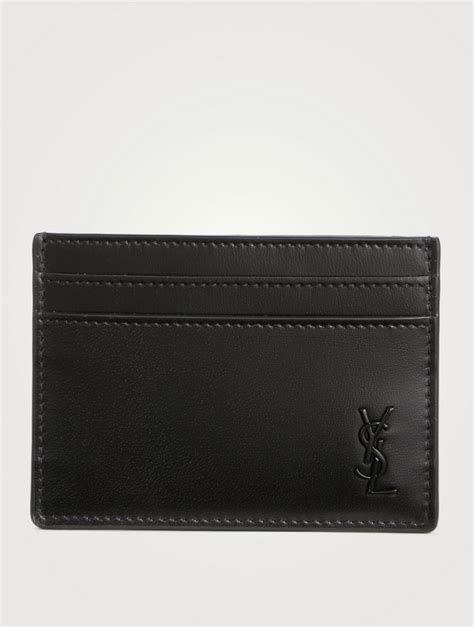 ysl card holder black hardware|ysl card holder for men.